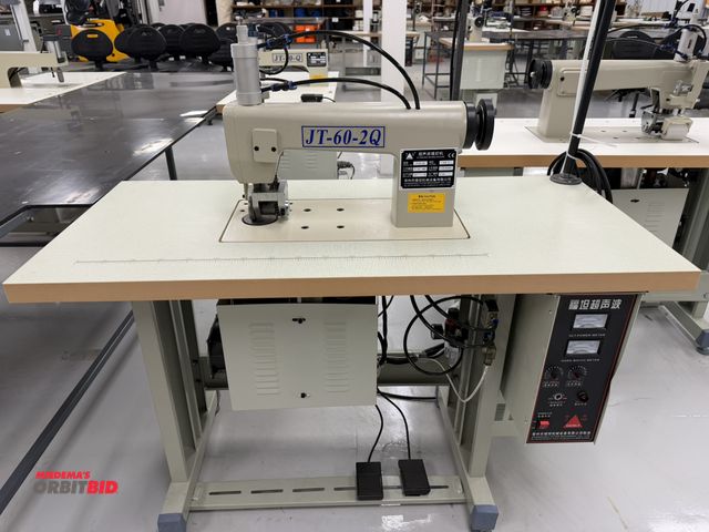 Lot 1-4853 - (1) 2021 Futan Ultrasonic sewing machine, model JT-60-2Q, 220V, with power table (47 1/4" x 21.5" x ...