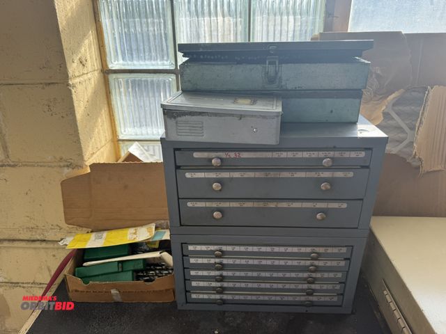 Lot 1-12351 - Lot including (1) Huot 15" width x 8" height x 7" depth, 3-drawer, and (1) Huot 15" width x 8" heigh...