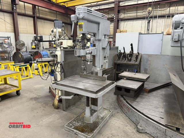 Lot 1-15278 - (1) 1953 Avey, model 2, single spindle drill press, 24" swing, 150-1800 RPM spindle speed, column mo...