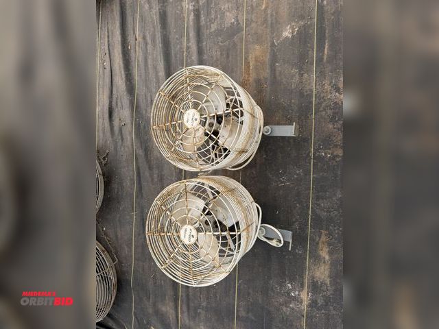 Lot 1-9948 - Lot of (2) Schaefer 12" greenhouse fans with mounting bracket, 1/10th HP, 115V, in working condition...