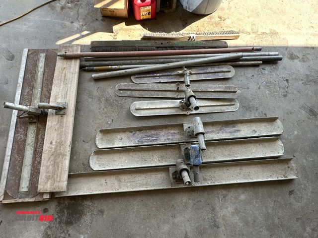 Lot 1-14149 - Lot of assorted concrete floats, includes (1) 6' x 6", (2) 5' x 6", (2) 3' x 5", (1) 40" x 5", assor...