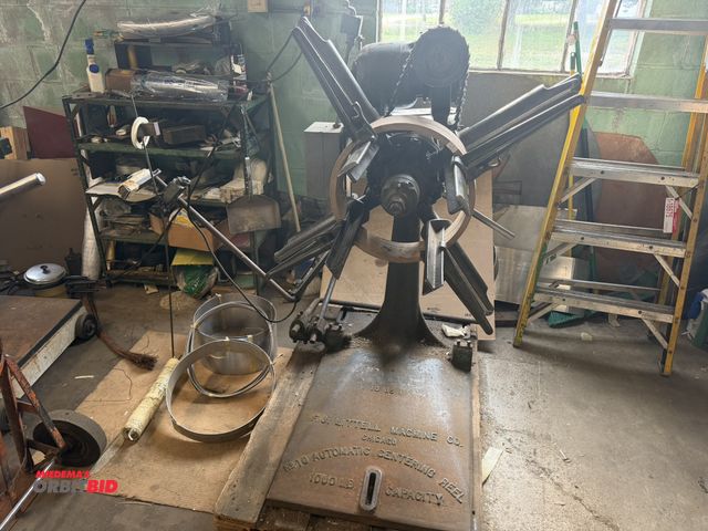 Lot 1-18676 - (1) F.J. Littell, 1000 lb. capacity, #10 automatic centering reel.