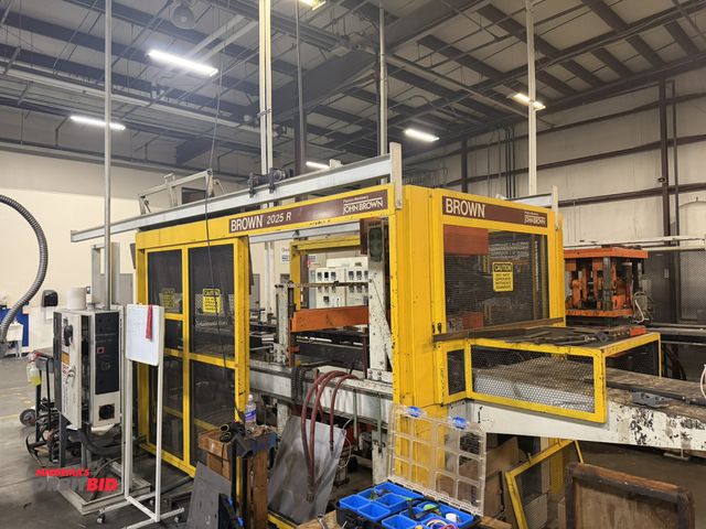 Lot 1-15819 - (1) Brown Machinery, model 2025R, 480V, 3 phase inline Thermoformer machine, in non-running conditio...