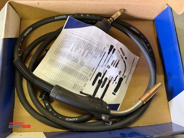 Lot 1-18190 - (1) Radnor, model 250M123035, 250 amp Tweco style MIG gun with 12' hose.