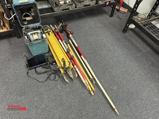Lot 1-18676 - (1) Spectra GeoSpatial Focus total station surveying instrument, tripod, (1) Spectra GeoSpatial touc...