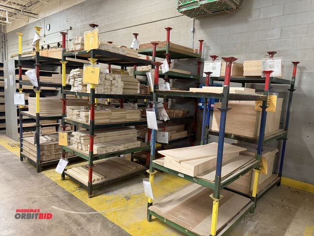 Lot 1-16700 - Lot of approx. (25) stackable steel racks, 48" x 35.5" x 9" with various size removable legs, with a...