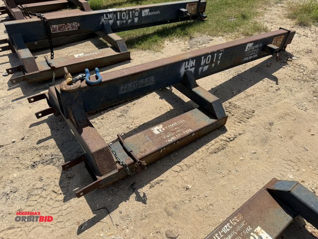 Lot 1-9571 - (1) Haugen Jib attachment, model MIJ, S/N M0010384, with fork pockets.  (Unit #LH1017)