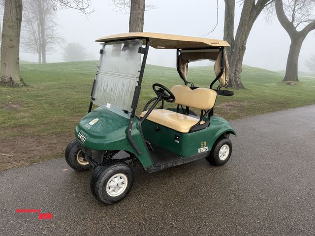 Lot 1-19356 - (1) 2017 E-Z-Go golf cart with a Kawasaki gas engine, model 625111G01, includes canopy, ball cover, ...