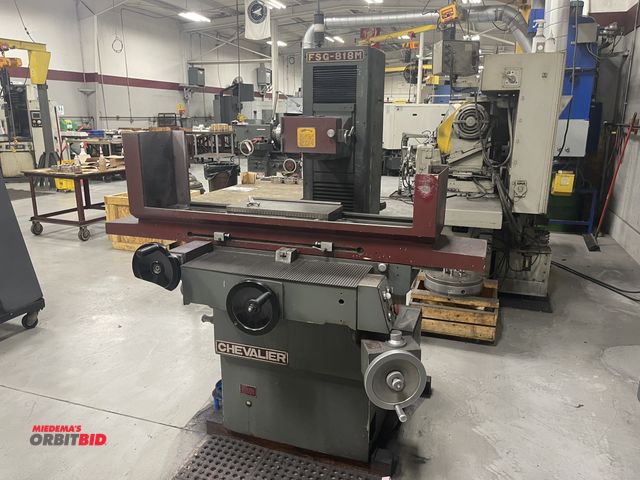 Lot 1-19264 - (1) Chevalier, model FSG-818M, surface grinder with an 18" magnetic chuck, 1 handle is broken, S/N M...