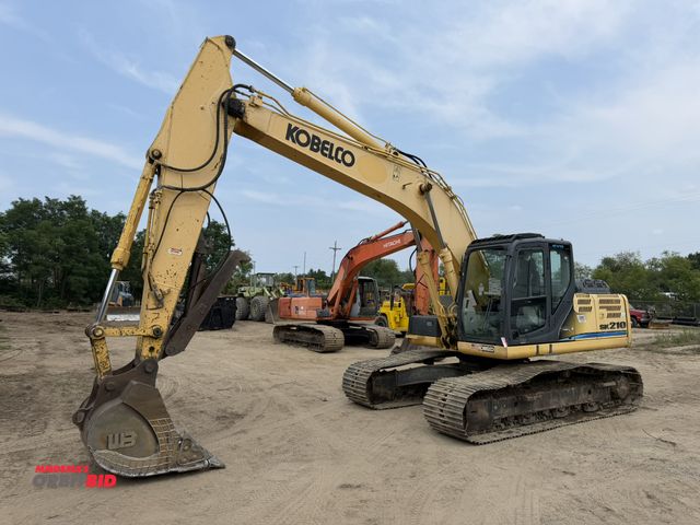 Lot 1-18382 - (1) 2013 Kobelco, model SK210-9, hydraulic excavator, 4068 hours showing, enclosed cab, heat and A/C...