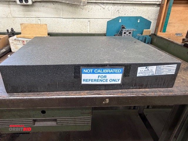 Lot 1-1684 - (1) black granite surface plate, 24" x 18" x 4".