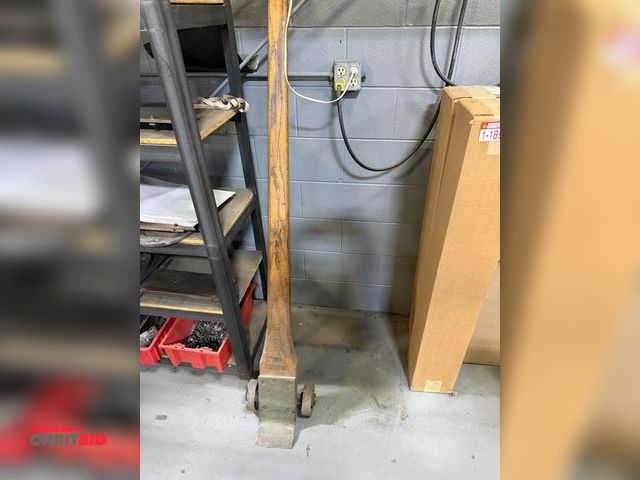 Lot 1-18978 - (1) Fairbanks lever dolly/Johnson bar, 1 wheel will need replacement.