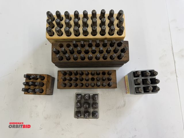 Lot 1-6203 - Set of assorted letter and number punches.