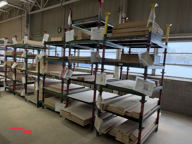 Lot 1-16145 - Lot of (30) various 35.5" width x 10" height x 48.5" depth stackable steel racks with contents, incl...