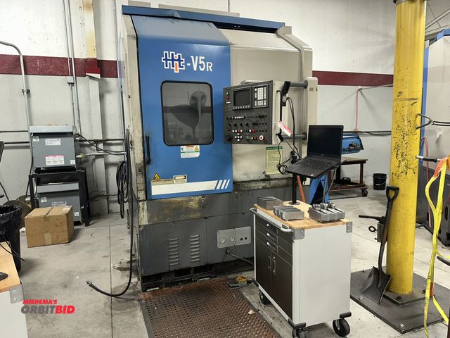 Lot 1-19121 - (1) 1999 Hyundai, model HIT-V5R, vertical CNC turning  center, 31.5" swing, 30 HP, 10,000 RPM spindl...