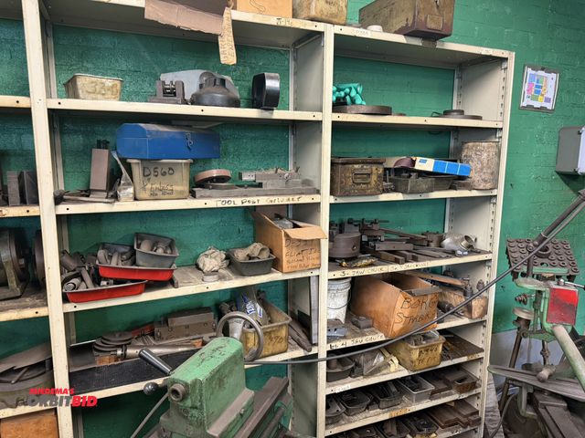 Lot 1-18563 - (1) 109.5" width x 84" height x 12" depth steel shelving unit with contents of shelving (does not in...