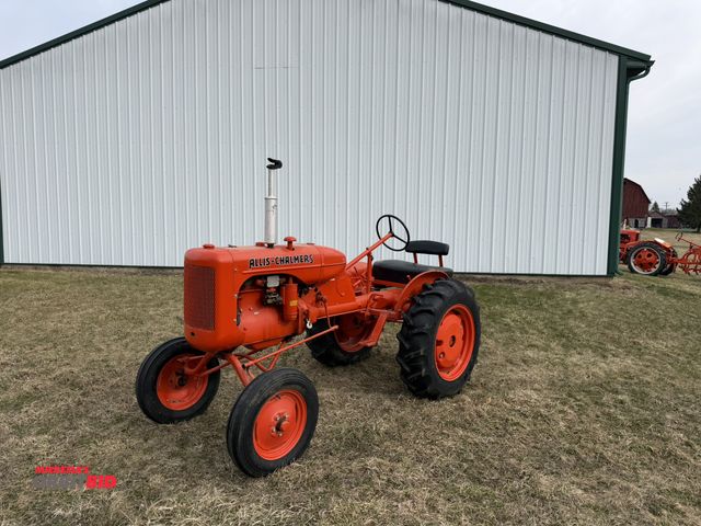Lot 1-12103 - 1940 Allis Chalmers B Tractor Restored, 4 Cyl. Gas Engine, 11.2-24 Rear Tires, Rear Wheel-Weights, S...