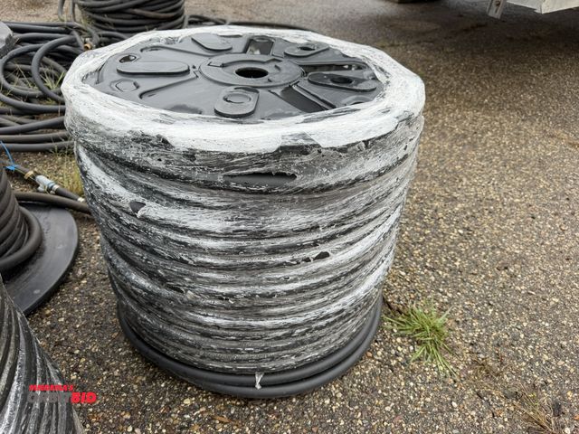 Lot 1-18755 - Lot of (1) spool of 1" heavy duty rubber hose, 1" OD with 1/4" wall, approx. 5/8" center diameter, f...