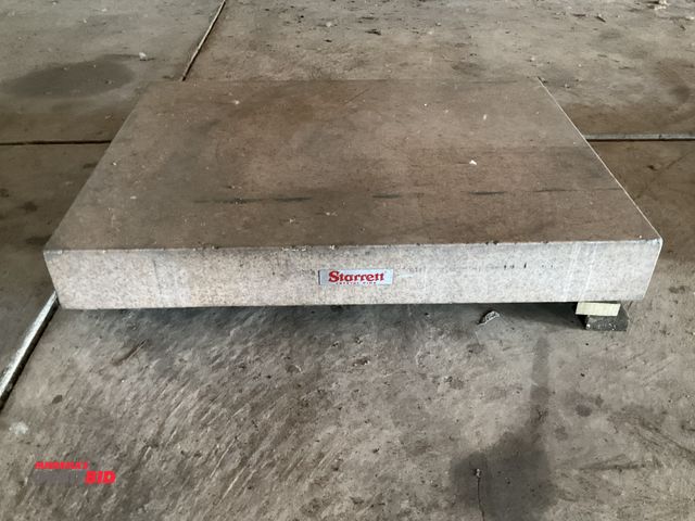Lot 1-12026 - (1) Starrett 48” x 6” x 36” granite surface plate.