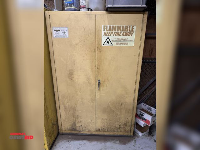 Lot 1-17087 - (1) Eagle Manufacturing, model 1947, 45 gallon capacity flammable storage cabinet with assorted spra...