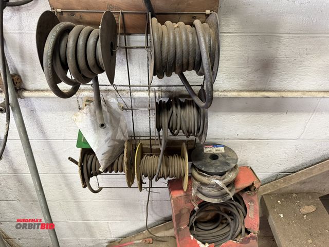 Lot 1-18598 - Lot of assorted 3/8" rubber tubing, and 1/8", partial roll of 3/8" fuel line hose, gas hose, and mor...