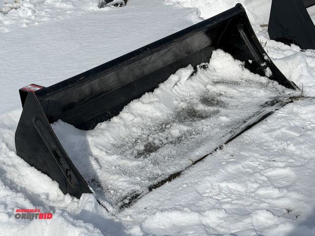 Lot 1-11545 - (1) 50" wide loader tractor bucket with welded on cutting edge, bucket appears to be new.
