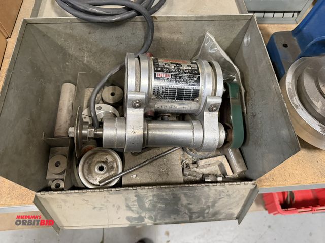 Lot 1-18593 - (1) Themac tool post grinder, Type J35, 115V, 12,000 RPM, 120V, includes case, extra wheels, and acc...