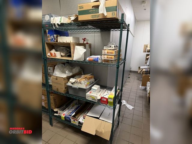 Lot 1-11130 - (1) 47" width x 75" height x 24" depth Metro rack with 4 adjustable height shelves, with contents in...