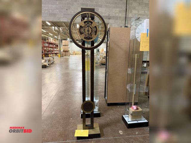 Lot 1-9284 - (1) Howard Miller floor clock, 16.5" wide x 10.5" deep x 78.5" tall, model 611318, scratch and dent ...