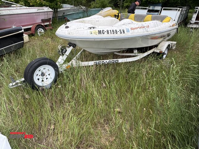 Lot 1-6593 - (1) Sea Doo Sportster LC Jet boat, approx. 14', for parts or repair, missing parts and pieces, no mo...