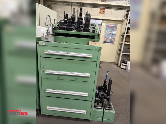 Lot 1-981 - (1) 30" width x 44" height x 27-1/2" depth Stanley vidmar 4-drawer machinist tool cabinet with an ad...