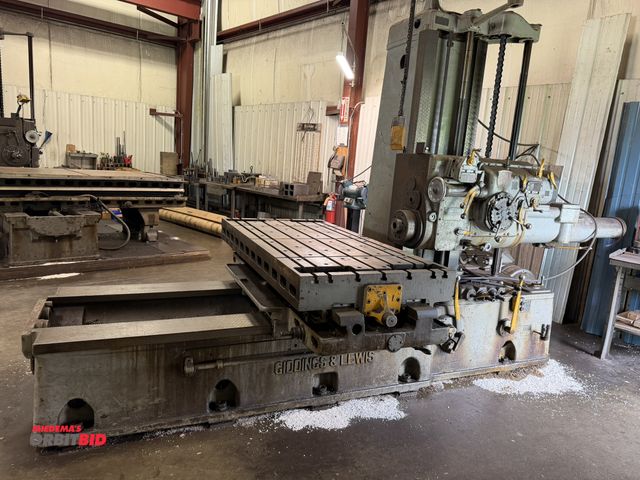Lot 1-6281 - (1) Giddings &amp; Lewis, model 340-T, horizontal boring, drilling and milling machine, S/N 7055, 4"...