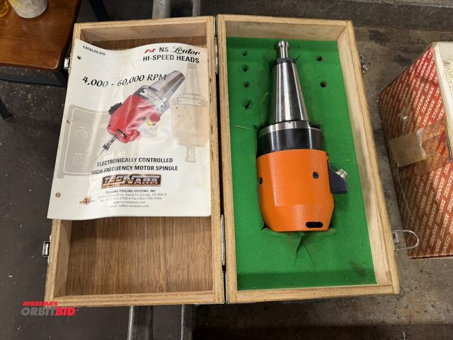 Lot 1-12379 - (1) Leutor, Cat #610, high speed, electrically controlled high-frequency motor spindle with control ...