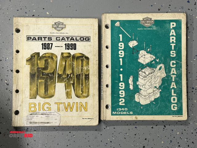 Lot 1-8308 - (1) Harley Davidson Parts Catalog for 1987-1990, 1340 Big Twin Engine.