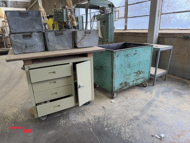 Lot 1-16203 - Lot including (1) 36" width x 34" height x 22" depth 4-drawer cabinet with side door, (4) 24" x 9.5"...