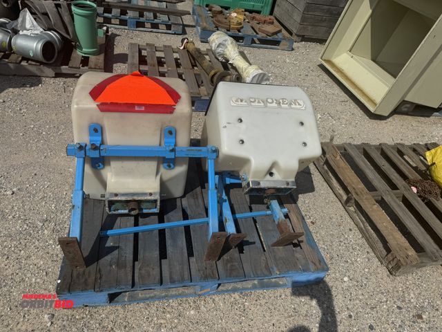 Lot 1-7027 - (2) Monsen Planter fertilizer hoppers, approx. 85 lb. capacity