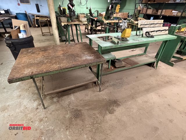 Lot 1-18461 - (1) Wolf Clipper braid cutter with table, 110V, table is 72" x 30", includes separate table, 48" x 3...