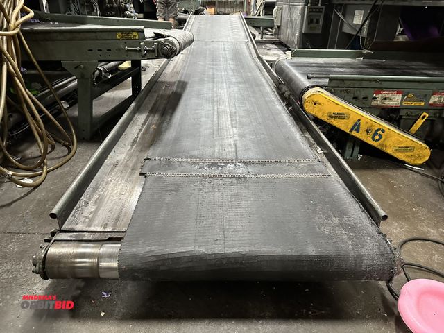 Lot 1-14357 - (1) Hytrol approx. 20' 10" length x 36" width belt over roller conveyor, model TR, 115/230 V single ...