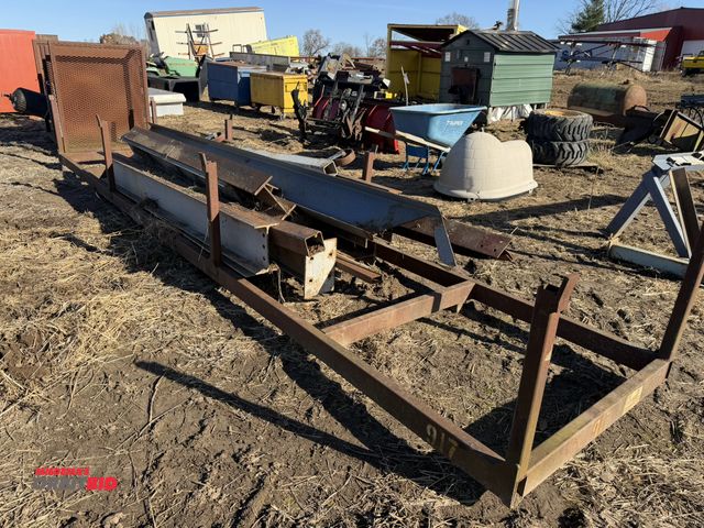 Lot 1-2936 - Lot of assorted steel beams, includes I-beams, 4.5" x 10", 4" x 4" square pipe, and much more, inclu...