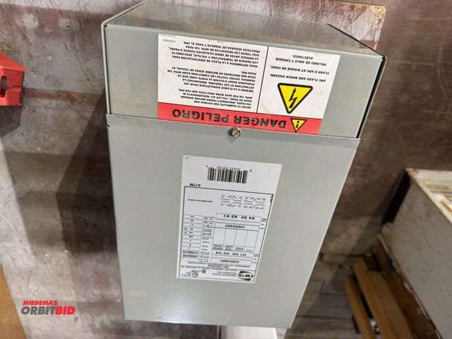 Lot 1-4370 - (1) HPS Fortress Commercial Potted Distribution Transformer, HV/HTT40X, 480V high voltage, 120/240V,...