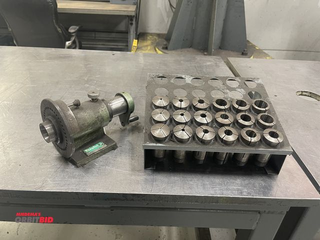 Lot 1-19260 - (1) Elephant, model E5C9, 5C collet indexer with assorted 5C collets and stand.