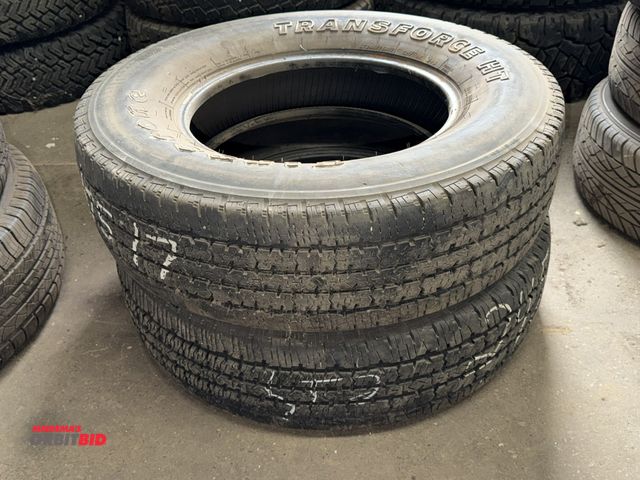 Lot 1-1266 - Set of (2) Firestone TransForce HT, size LT245/75R17 tires.