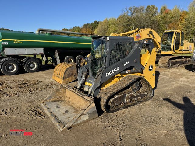Lot 1-15803 - (1) John Deere 317G Track Skid Steer, 2805 metered hours showing, PIN # 1T0310GJKHJ318450, 16" wide ...
