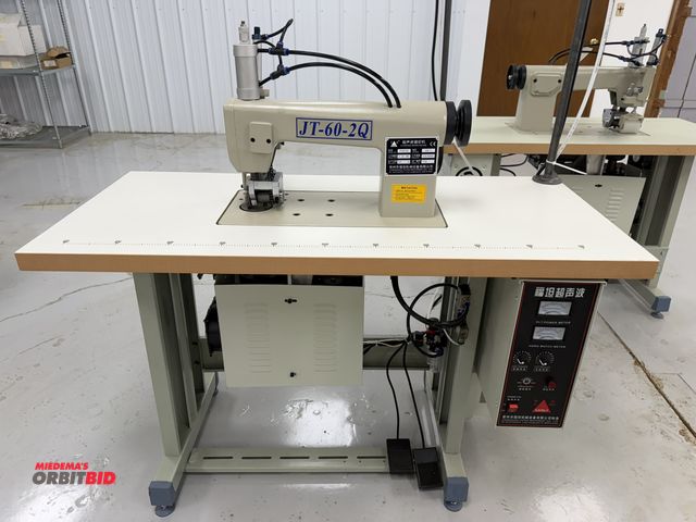 Lot 1-4858 - (1) 2021 Futan Ultrasonic sewing machine, model JT-60-2Q, 220V, with power table (47 1/4" x 21.5" x ...