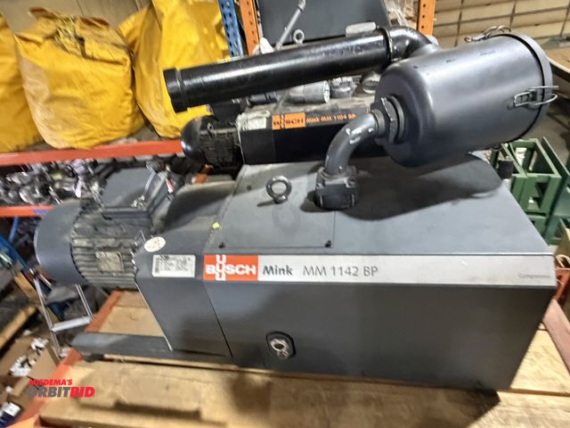 Lot 1-18588 - (1) Busch Mink, model MM1142BP, air pump with 190-208/380-415, 3 phase electric motor, working condi...