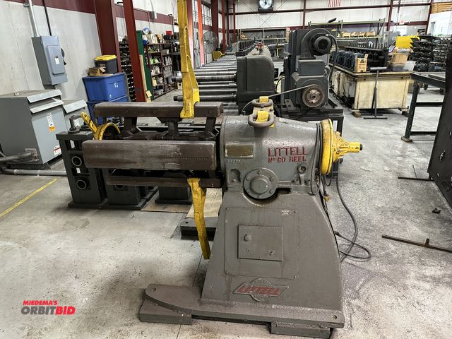 Lot 1-19206 - (1) 1963 Littell #6 reel type uncoiler, 6000 lb. max capacity, 16" to 20" expandable mandrel, 24" ma...