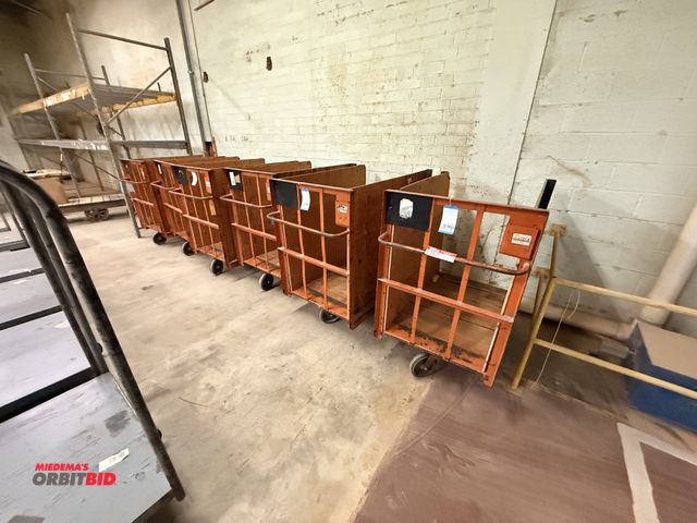 Lot 1-7505 - Lot Of (5) Excel Portable Metal Material Carts