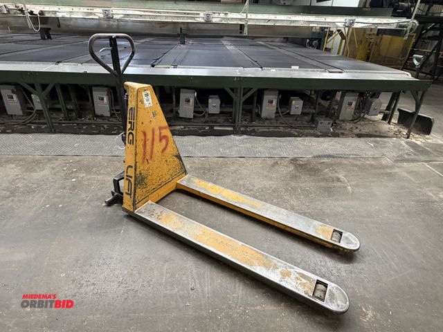 Lot 1-17014 - (1) Lift-Rite, 12V electric walk-behind pallet jacks with 3000 lb. capacity, with Vulcan, model SM12...