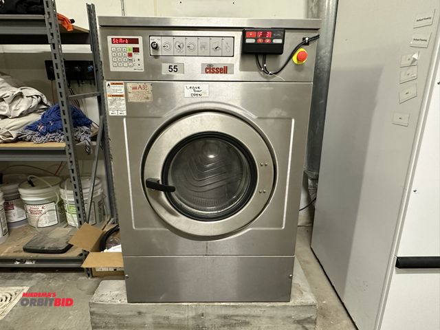 Lot 1-177 - (1) Cissell, model CWF055ANMX10U, 55 lb. capacity commercial washing machine with digital readout, S...