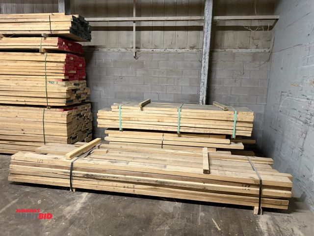 Lot 1-17042 - Lot of 3 assorted bundles of rough sawn lumber, includes (1) approx. 500 board bundle of 2" thick ma...